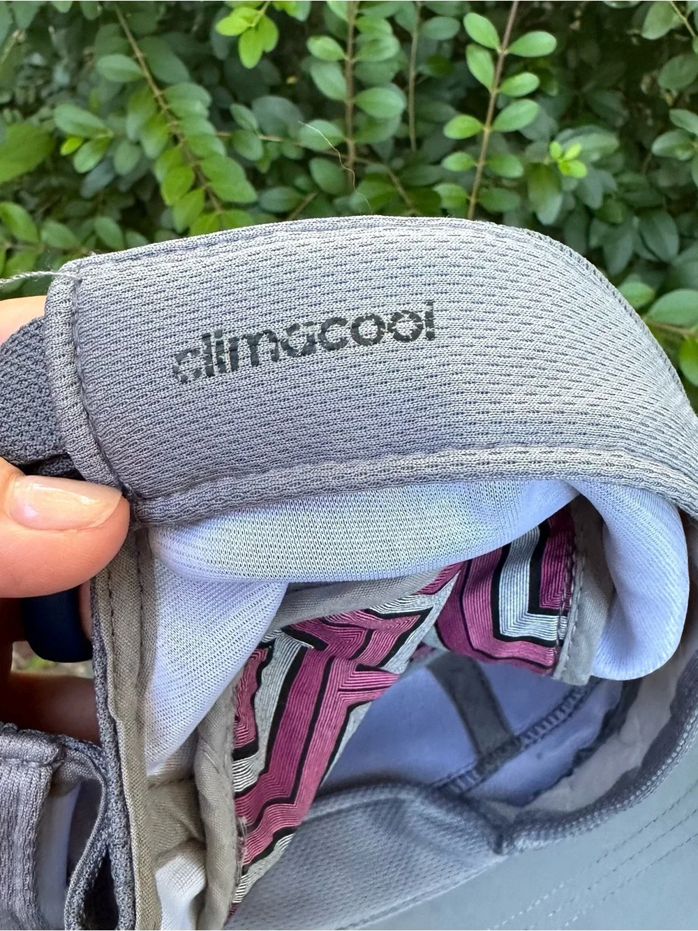 adidas Woman’s Gray and Pink Athletic Cap